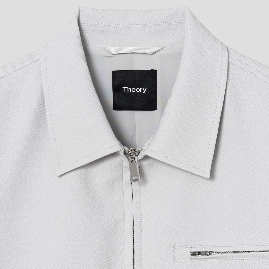 Theory Men Neoteric Twill Workwear Jacket - Fog