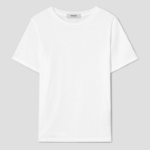 8 seconds Basic Round Neck Short Sleeve T-Shirt — White