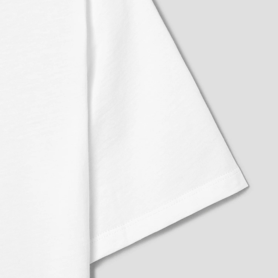 8 seconds Basic Round Neck Short Sleeve T-Shirt — White