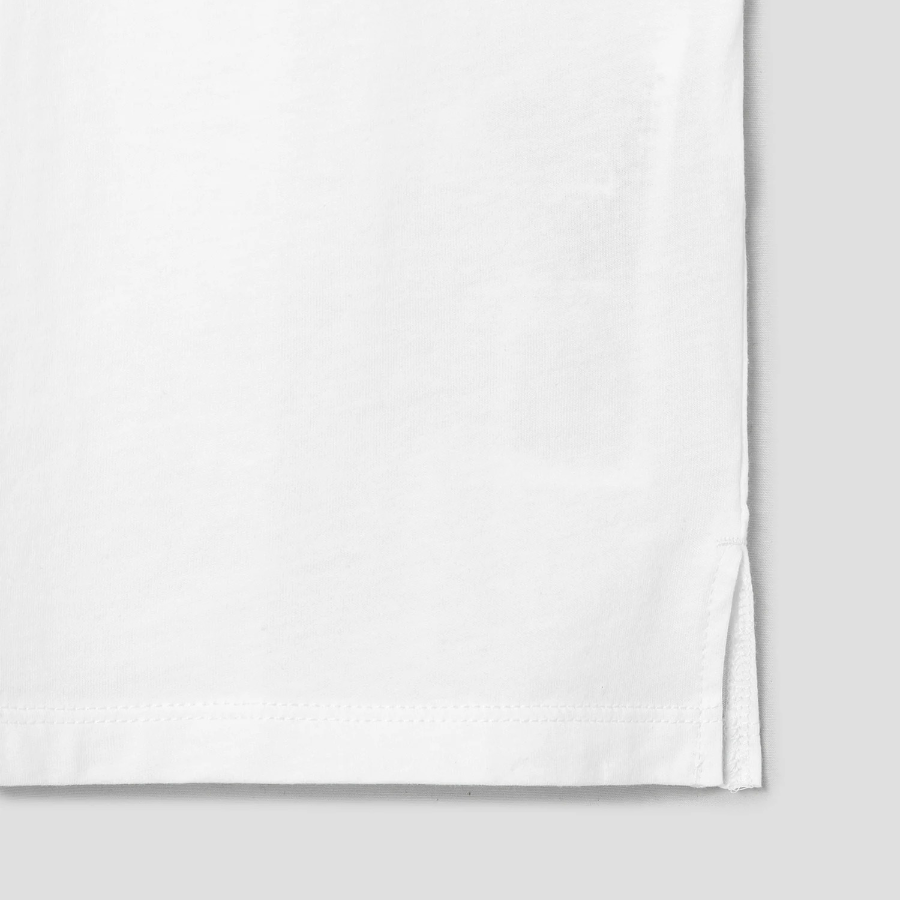 8 seconds Basic Round Neck Short Sleeve T-Shirt — White