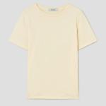 8 seconds Basic Round Neck Short Sleeve T-Shirt — Yellow