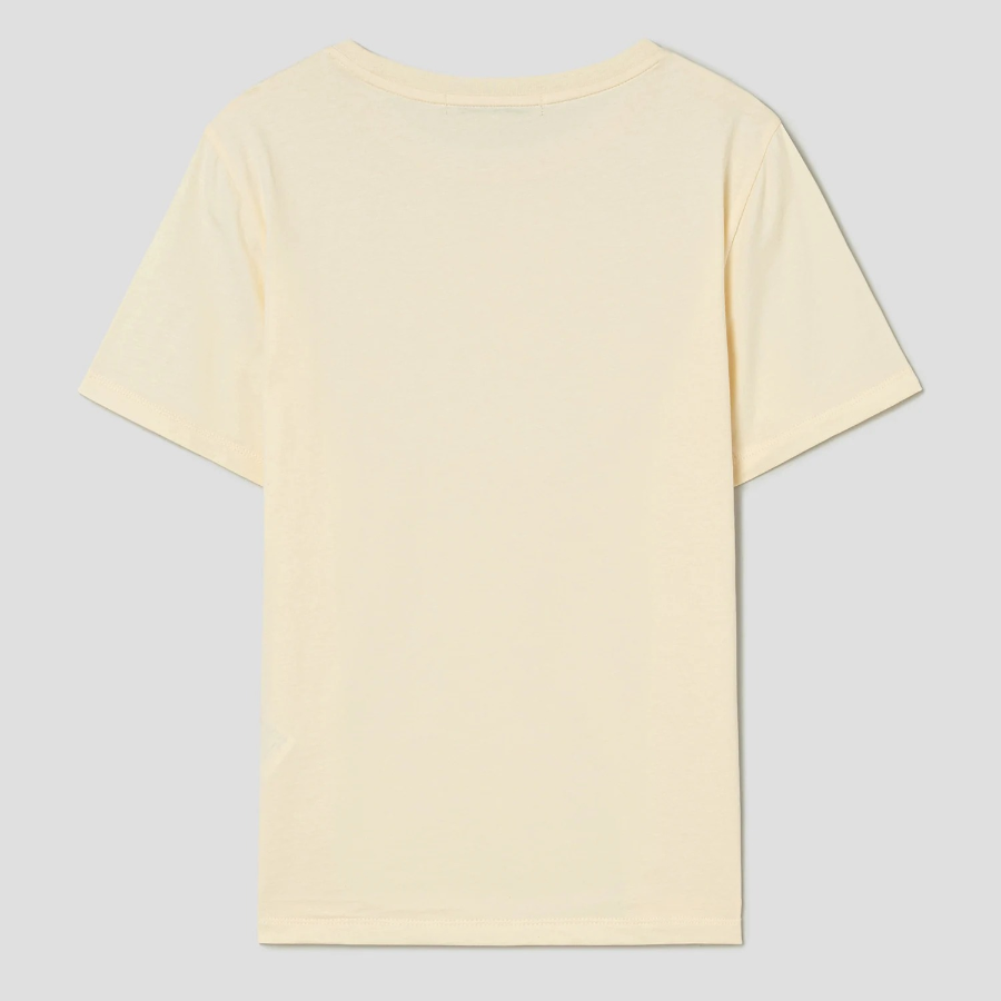 8 seconds Basic Round Neck Short Sleeve T-Shirt — Yellow