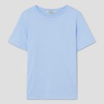 8 seconds Basic Round Neck Short Sleeve T-Shirt — Sky Blue