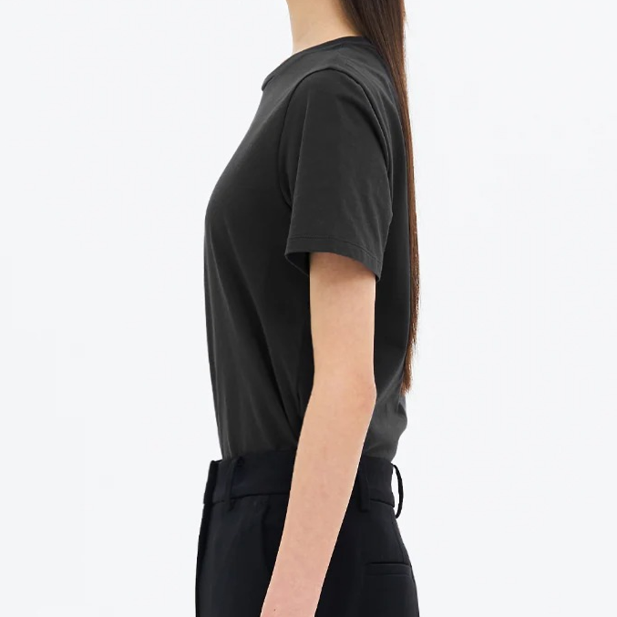 8 seconds Basic Round Neck Short Sleeve T-Shirt — Ash