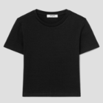 8 seconds Cropped Short Sleeve T-Shirt — Black