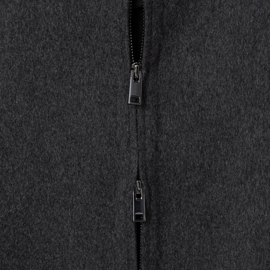 Theory Men New Divide Stand Collar Jacket - Dark Charcoal Melange