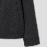 Theory Men New Divide Stand Collar Jacket - Dark Charcoal Melange