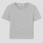 8 seconds Cropped Short Sleeve T-Shirt — Grey