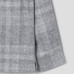 Theory Men Shaded Plaid Overshirt Jacket - Light Grey Melange