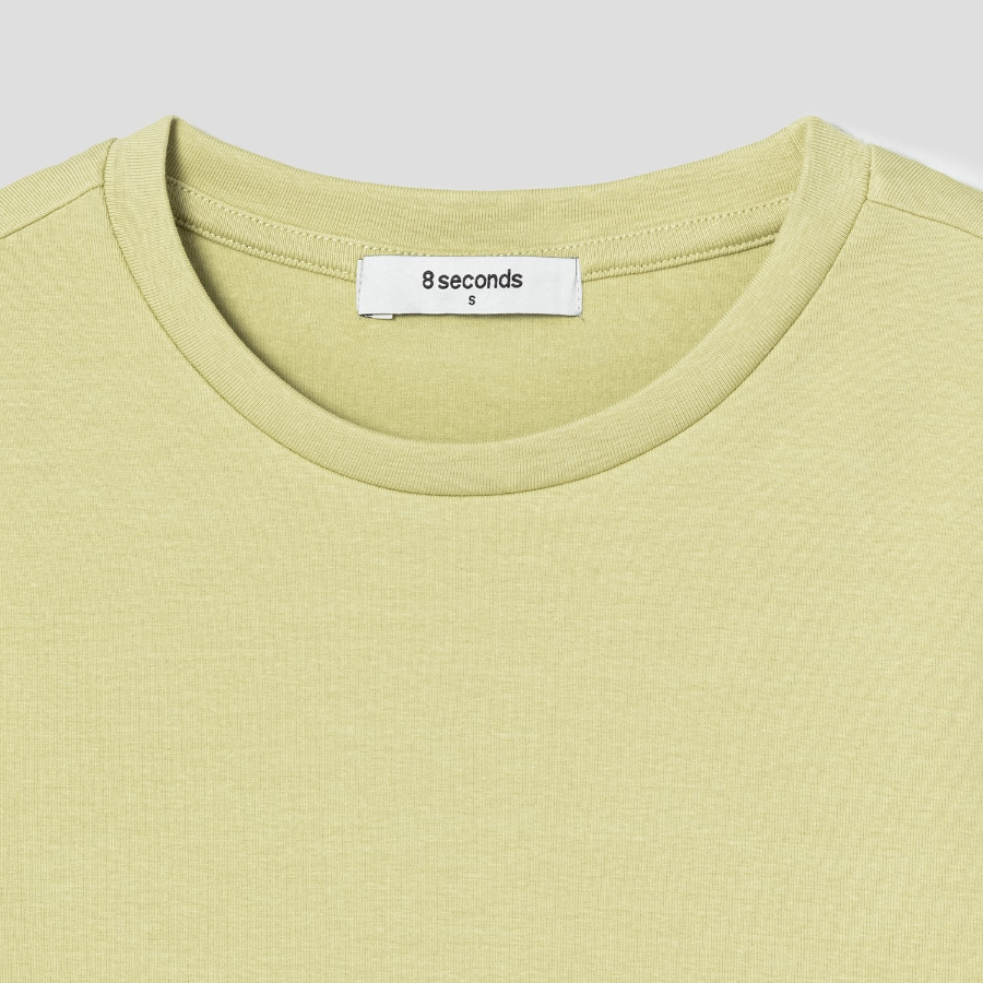 8 seconds Cropped Short Sleeve T-Shirt — Olive