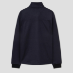 Theory Men Woodmere Stand Collar Quarter Zip Jacket - Baltic