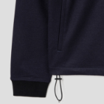 Theory Men Woodmere Stand Collar Quarter Zip Jacket - Baltic