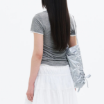 8 seconds Layered Sheer Short Sleeve T-Shirt — Grey