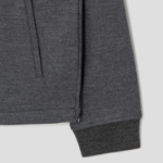 Theory Men Woodmere Stand Collar Quarter Zip Jacket - Dark Ash Melange