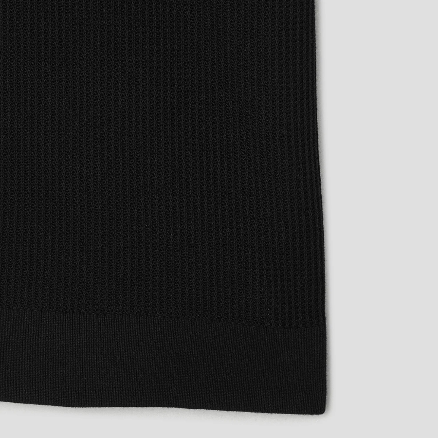 Theory Men Tactile Cotton Mesh Polo Sweater - Black