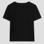 8 seconds Silket U-Neck Short Sleeve T-Shirt — Black