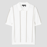 Theory Men Tactile Cotton Stripe Polo Sweater - White Multi