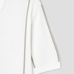 Theory Men Tactile Cotton Stripe Polo Sweater - White Multi