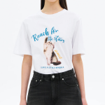 8 seconds Animal Graphic Short Sleeve T-Shirt — White