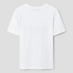 8 seconds Simple Lettering Short Sleeve T-Shirt — White
