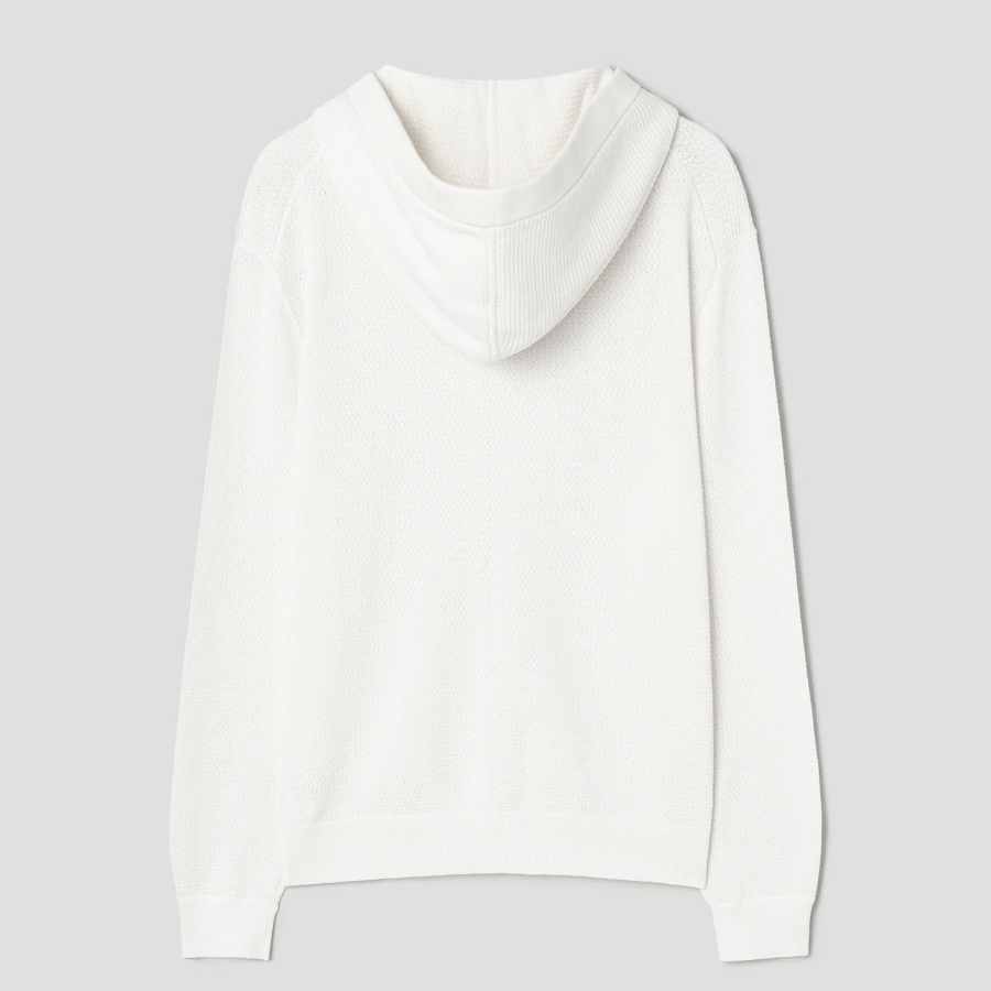 Theory Men Eco Breach Myhlo Full Zip Hood Cardigan - White