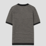 Theory Men Pacific Linen Stripe Sweater - Black/Chino