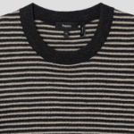 Theory Men Pacific Linen Stripe Sweater - Black/Chino