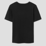 8 seconds Simple Lettering Short Sleeve T-Shirt — Black