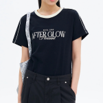 8 seconds Contrast Stitch Graphic Short Sleeve T-Shirt — Navy