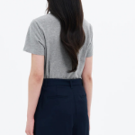 8 seconds Lettering Short Sleeve T-Shirt — Gray