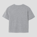 8 seconds Lettering Short Sleeve T-Shirt — Gray