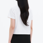 8 seconds Lettering Short Sleeve T-Shirt — White