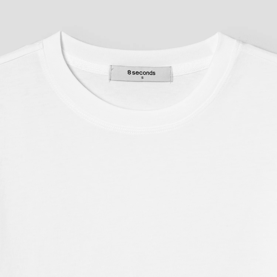 8 seconds 20s Supima Relax Fit T-Shirt — White