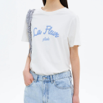 8 seconds Lettering Short Sleeve T-Shirt — White