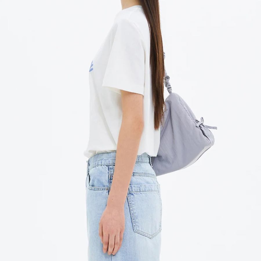 8 seconds Lettering Short Sleeve T-Shirt — White