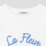 8 seconds Lettering Short Sleeve T-Shirt — White