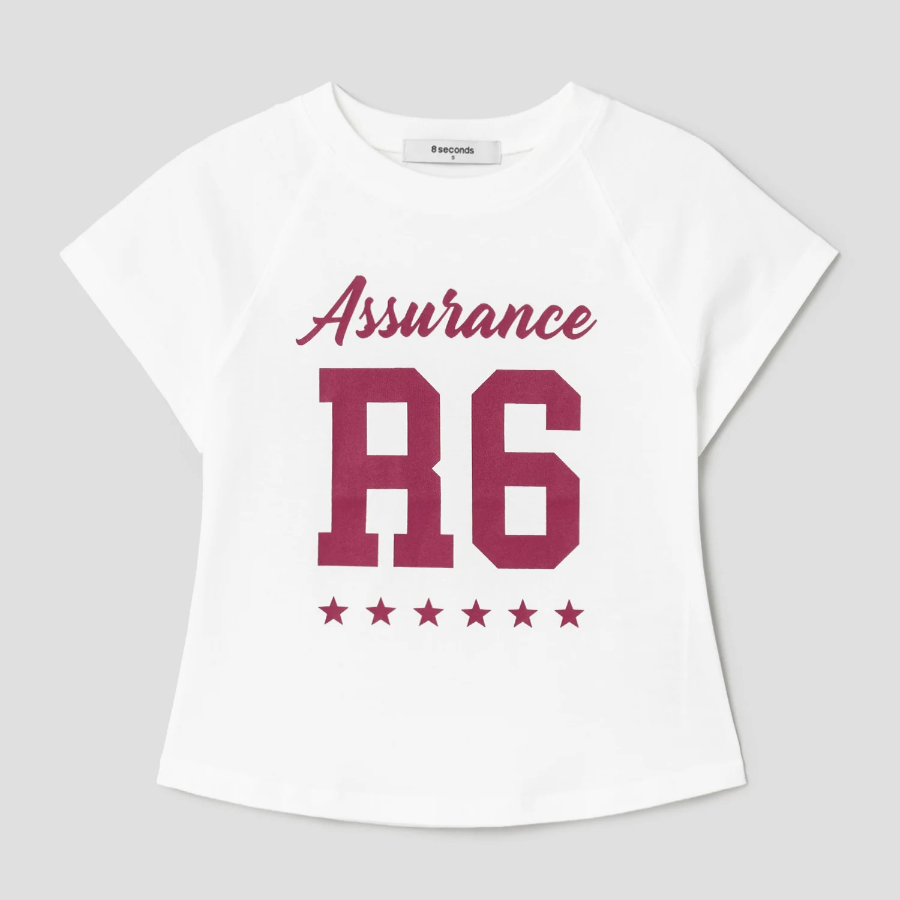 8 seconds Graphic Short Sleeve T-Shirt — White