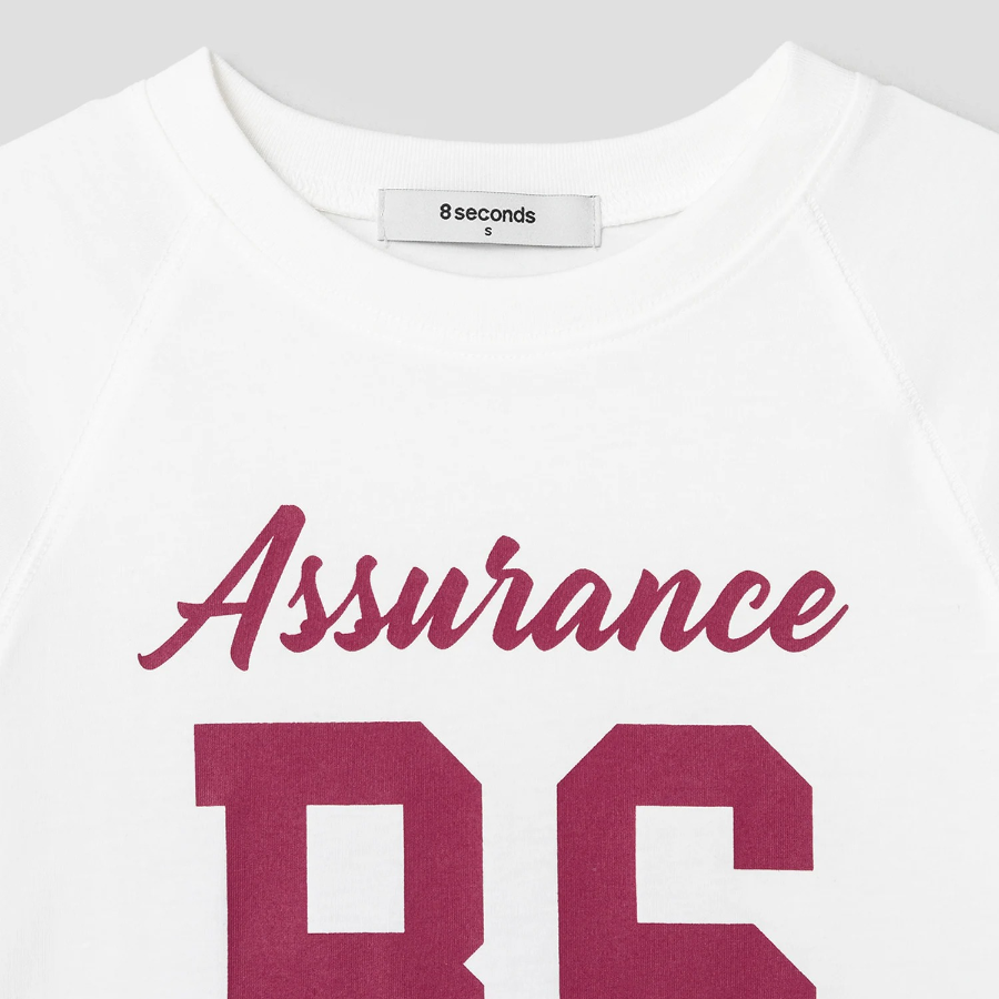 8 seconds Graphic Short Sleeve T-Shirt — White