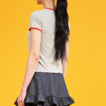 8 seconds Contrast Trim Cotton Ringer T-Shirt — Light Grey