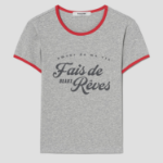 8 seconds Contrast Trim Cotton Ringer T-Shirt — Light Grey