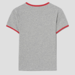 8 seconds Contrast Trim Cotton Ringer T-Shirt — Light Grey