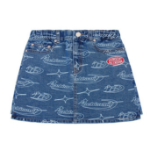 ICEBISCUIT [Junior] All Over Star Light Denim Skirt – IB41SK595