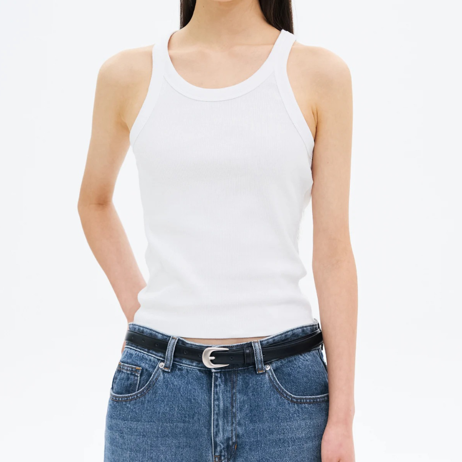 8 seconds Basic Tank Top — White