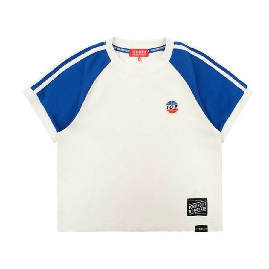 ICEBISCUIT [Junior] ICE Raglan Piping Point T-Shirt – IB41TR629