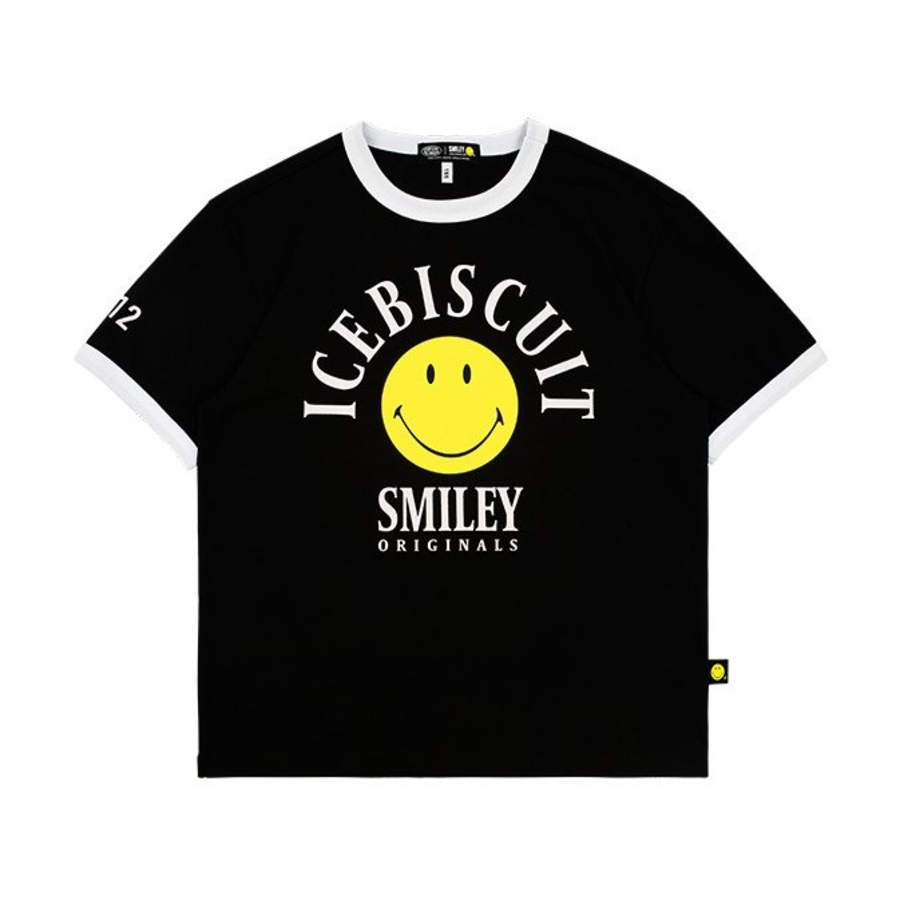 ICEBISCUIT [Junior] Smiley Originals® Ringer T-Shirt – IB52TR706