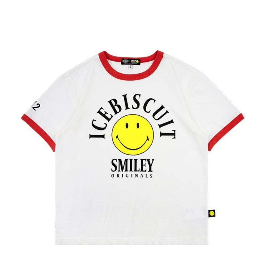 ICEBISCUIT [Junior] Smiley Originals® Ringer T-Shirt – IB52TR706
