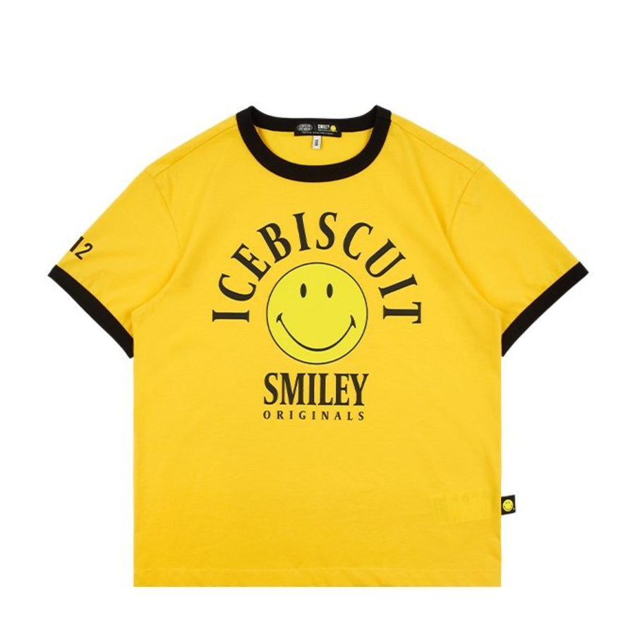 ICEBISCUIT [Junior] Smiley Originals® Ringer T-Shirt – IB52TR706