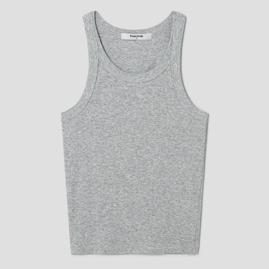 8 seconds Basic Tank Top – Grey