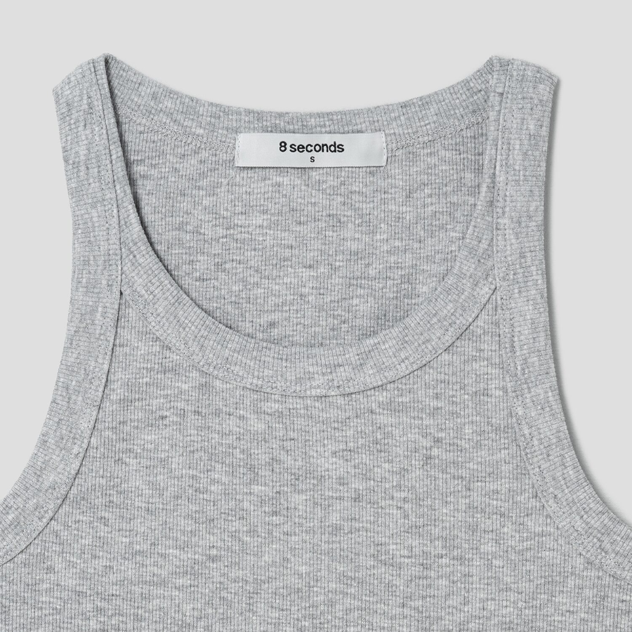 8 seconds Basic Tank Top – Grey