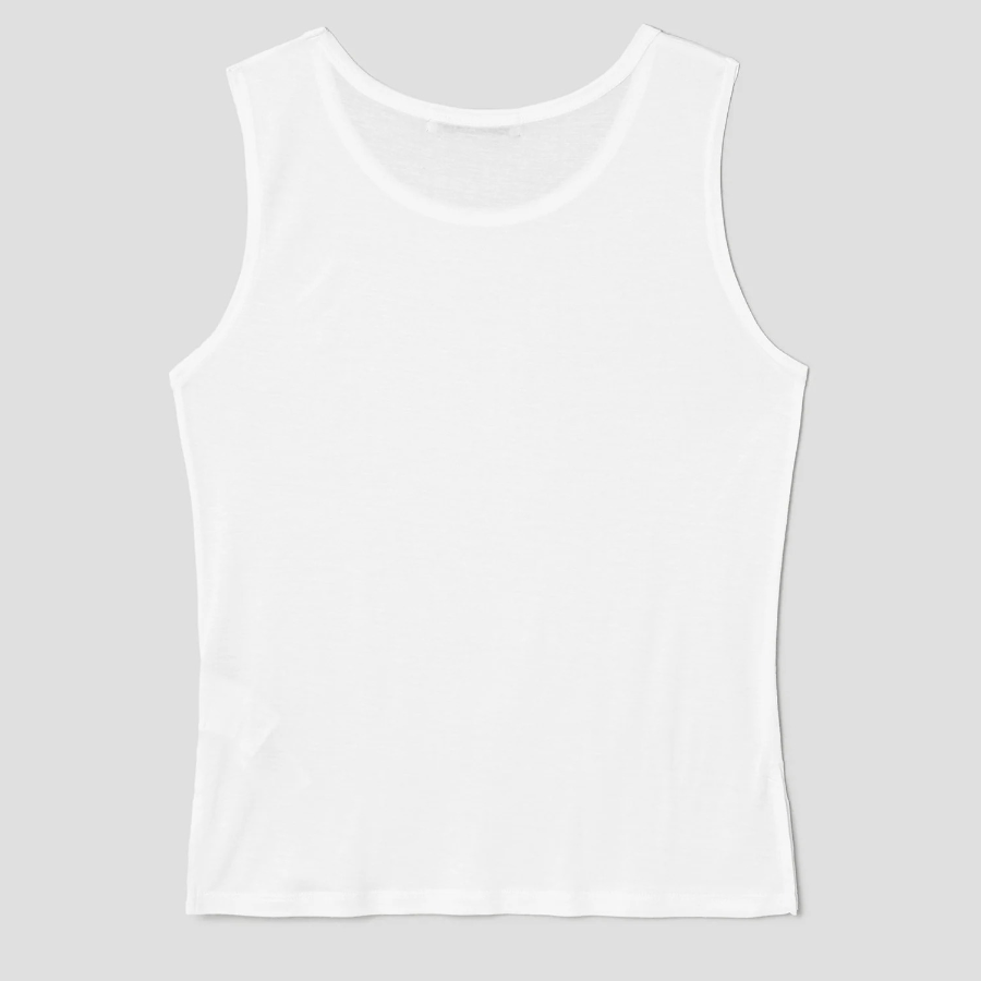 8 seconds Rayon Sleeveless — White